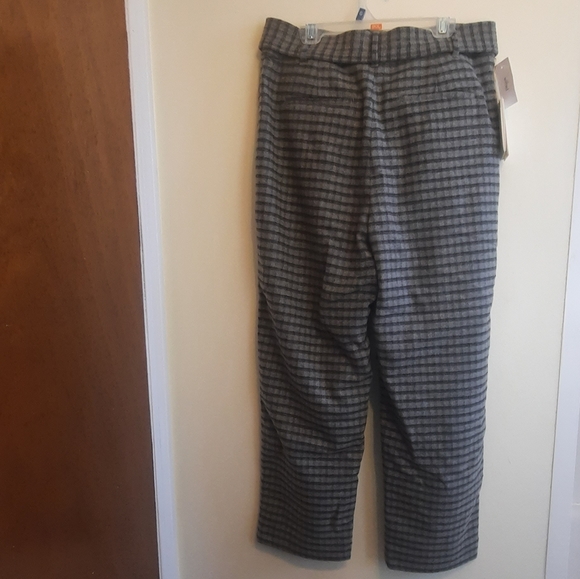 Aritzia Wilfred Tie-Front Wool Pant Check Plaid - Picture 14 of 16